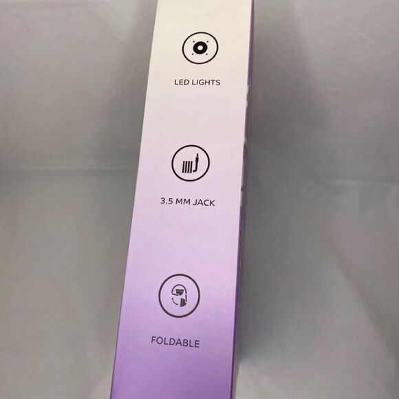 Unicorn light up LED headphone purple - Picture 3 of 4